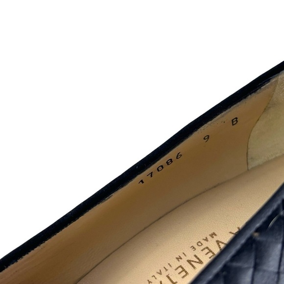 BOTTEGA VENETA 17087 POINTED TOE SILK INTRECCIATO LEATHER SOLE PUMP HEELS - Picture 13 of 14